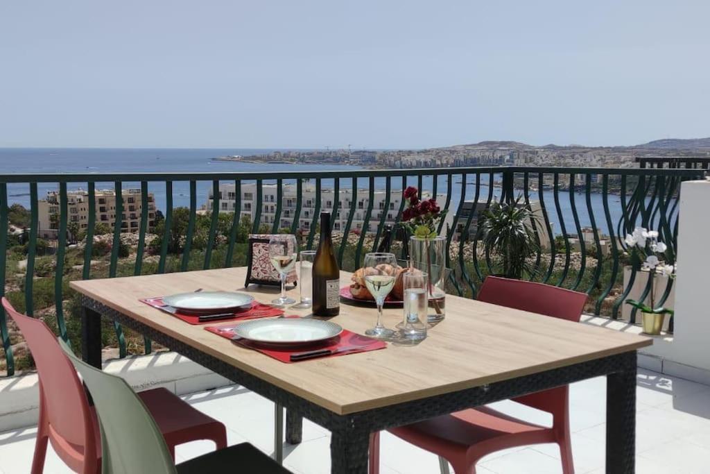 Gaia Penthouse Sea And Country Views Home San Pawl il-Baħar Eksteriør bilde