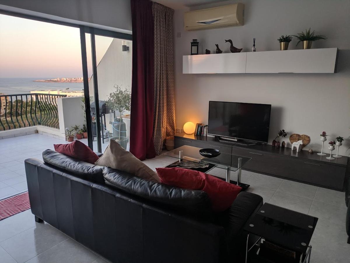 Gaia Penthouse Sea And Country Views Home San Pawl il-Baħar Eksteriør bilde