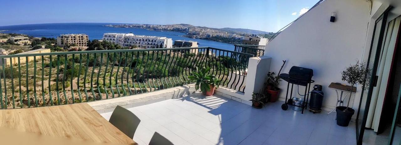 Gaia Penthouse Sea And Country Views Home San Pawl il-Baħar Eksteriør bilde