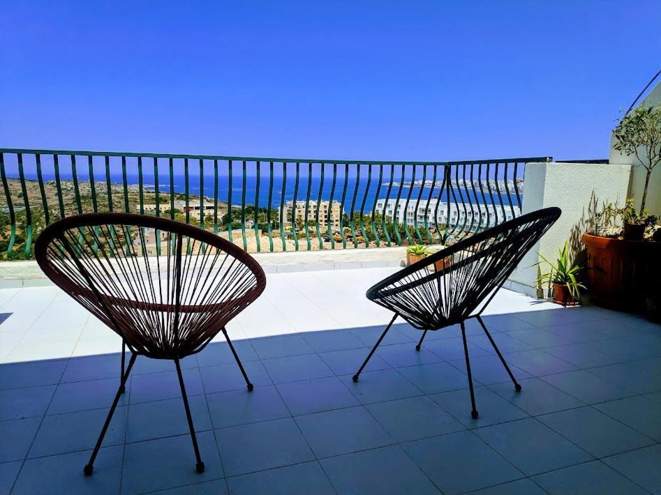 Gaia Penthouse Sea And Country Views Home San Pawl il-Baħar Eksteriør bilde